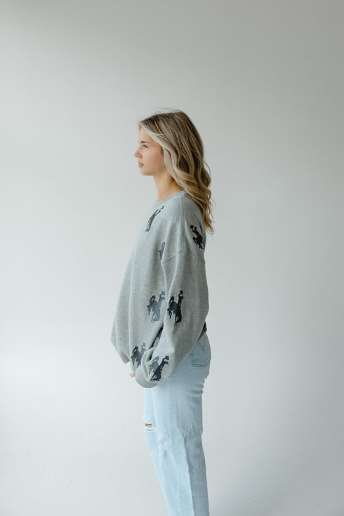 Wyoming Ritter Repeat Lantern Sleeve Crew